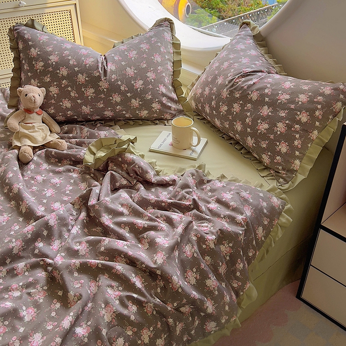 91家纺网 家纺一手货源 找家纺 欧尚 2025新款夏被四件套 暗香