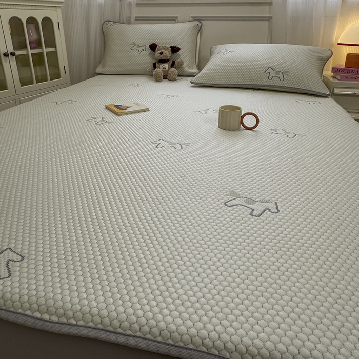 91家纺网 家纺一手货源 找家纺 （总）金爱家 2025新款430克中分子豆豆席凉席席子