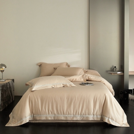 JUICY 橘滋家纺 2025新款高奢意式加密暗纹提花系列-蒙德里安 蒙德里安-浅香槟