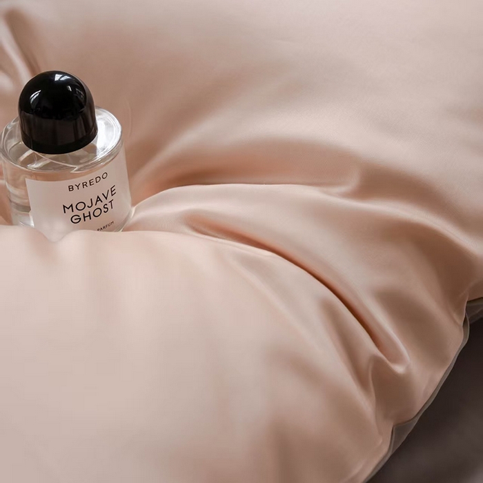 91家纺网 家纺一手货源 找家纺 未来家居 2025新款60S兰精天丝纯色四件套 月光色-岩石灰