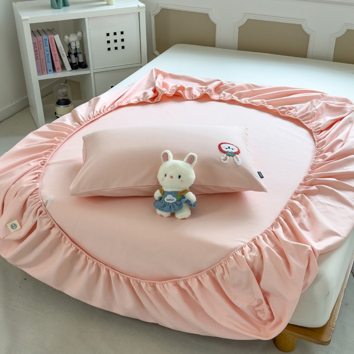 91家纺网 家纺一手货源 找家纺 （总）席世家 2025春夏新款全棉纯棉老粗布印花床笠凉席席子