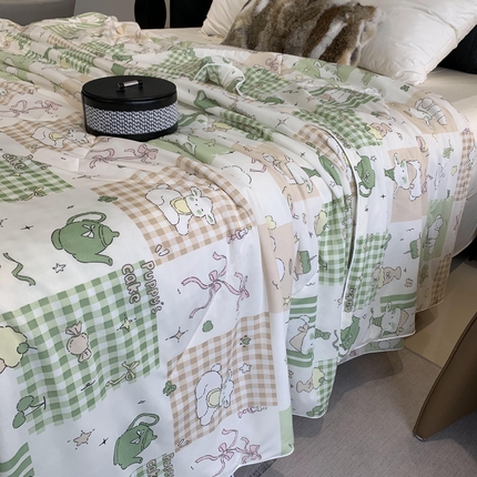 91家纺网 家纺一手货源 找家纺 （总）2025新款小冰皮夏凉被锦纶氨纶面料空调夏被凉感丝单夏被空调被