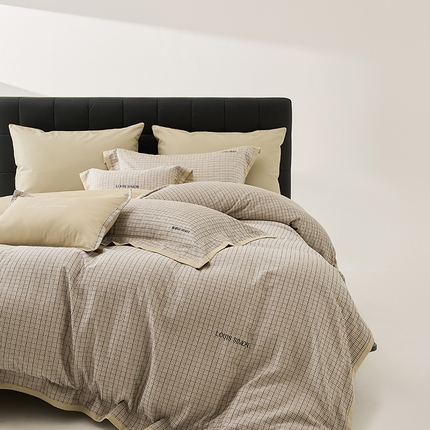 涞澳家纺 2025新款全棉色织提花四件套 库洛