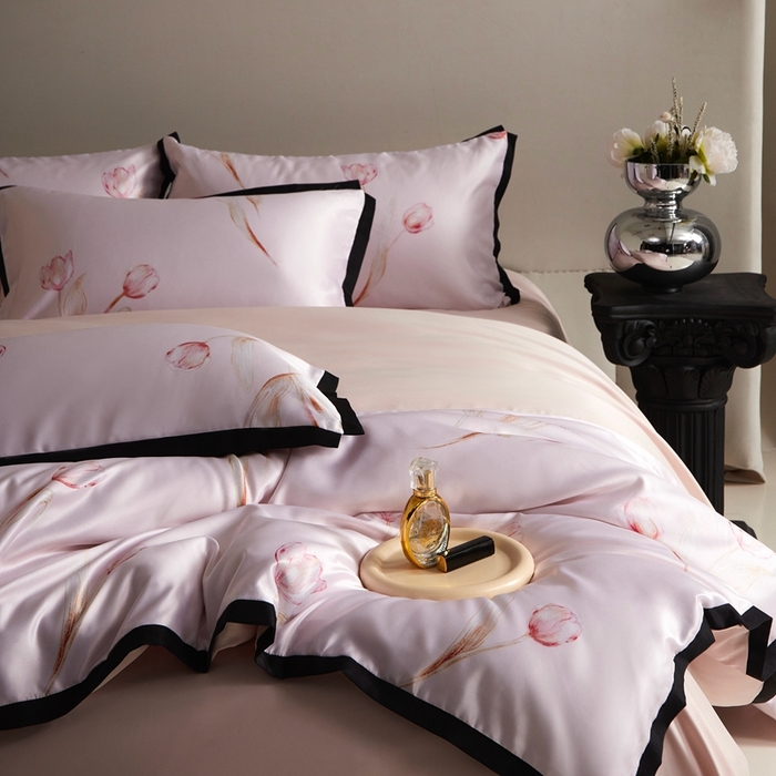 91家纺网 家纺一手货源 找家纺 （总）优悦 2025新款冰丝数码印花四件套