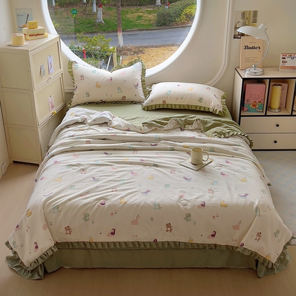 欧尚 2025新款夏被四件套 小恐龙