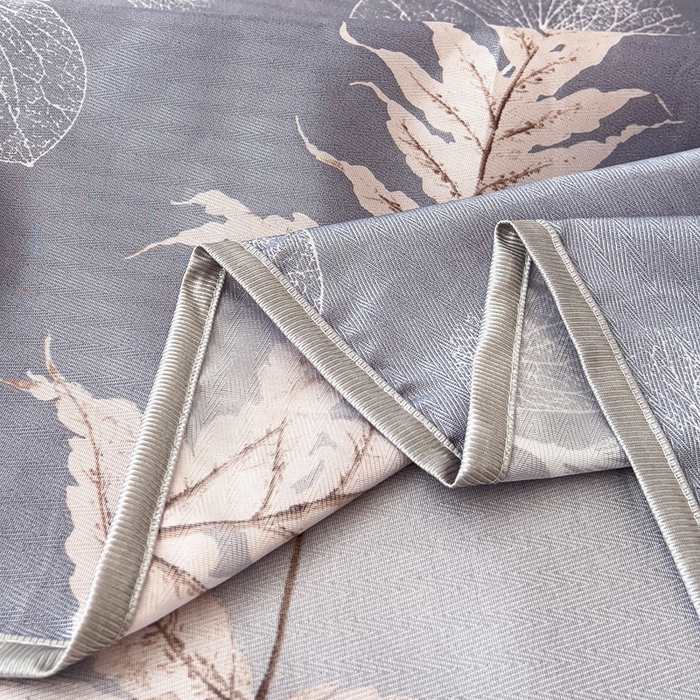 91家纺网 家纺一手货源 找家纺 纽缦家纺 2025新款印花冰丝防滑床单 落叶