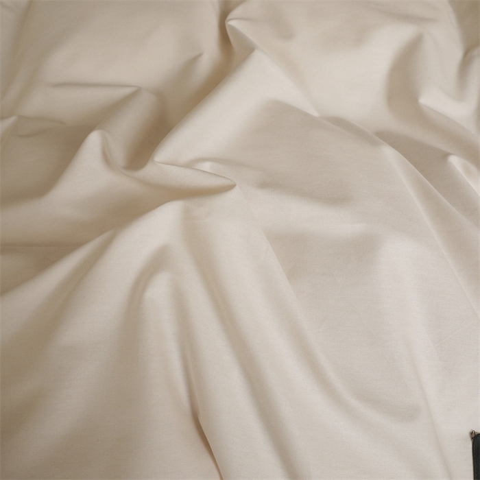 91家纺网 家纺一手货源 找家纺 启程2025新款全棉纯色双拼无印风四件套 奶白+杏仁