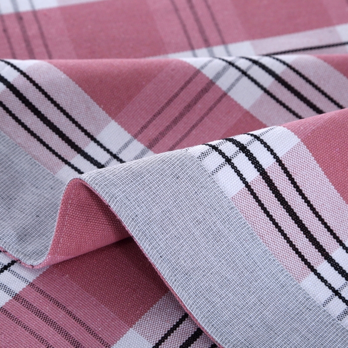 91家纺网 家纺一手货源 找家纺 恋尚羽 2025新款加厚纯棉老粗布凉席三件套 大方格 咖