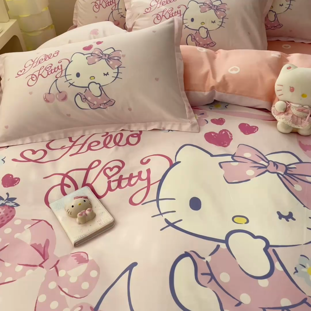 91家纺网 家纺一手货源 找家纺 （总）博雅 2025新款三丽鸥全棉大版单枕套