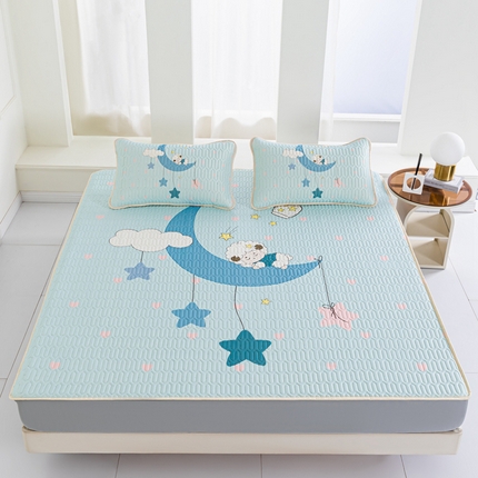 91家纺网 家纺一手货源 找家纺 （总）美丽折家纺 2025新款6mm厚乳胶床笠款三件套