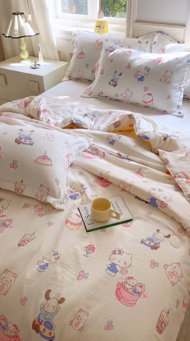 91家纺网 家纺一手货源 找家纺 2025新款双层皱皱纱水洗棉夏被夏凉被空调被可机洗空调被子被芯棉被 奶猫