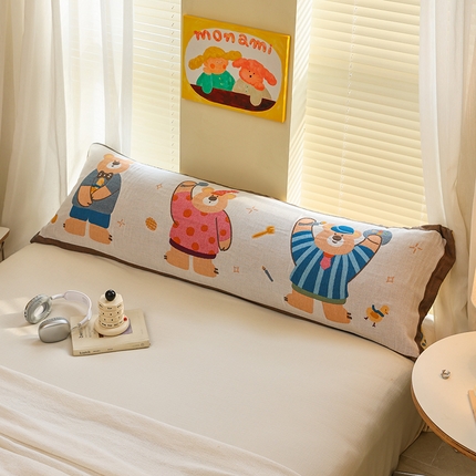 91家纺网 家纺一手货源 找家纺 （总）雯雨2025新款A类卡通双人纱布枕套