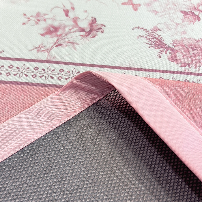 91家纺网 家纺一手货源 找家纺 摩妮卡 2025小清新数码冰丝席 碳光席三件套 绯樱梦境