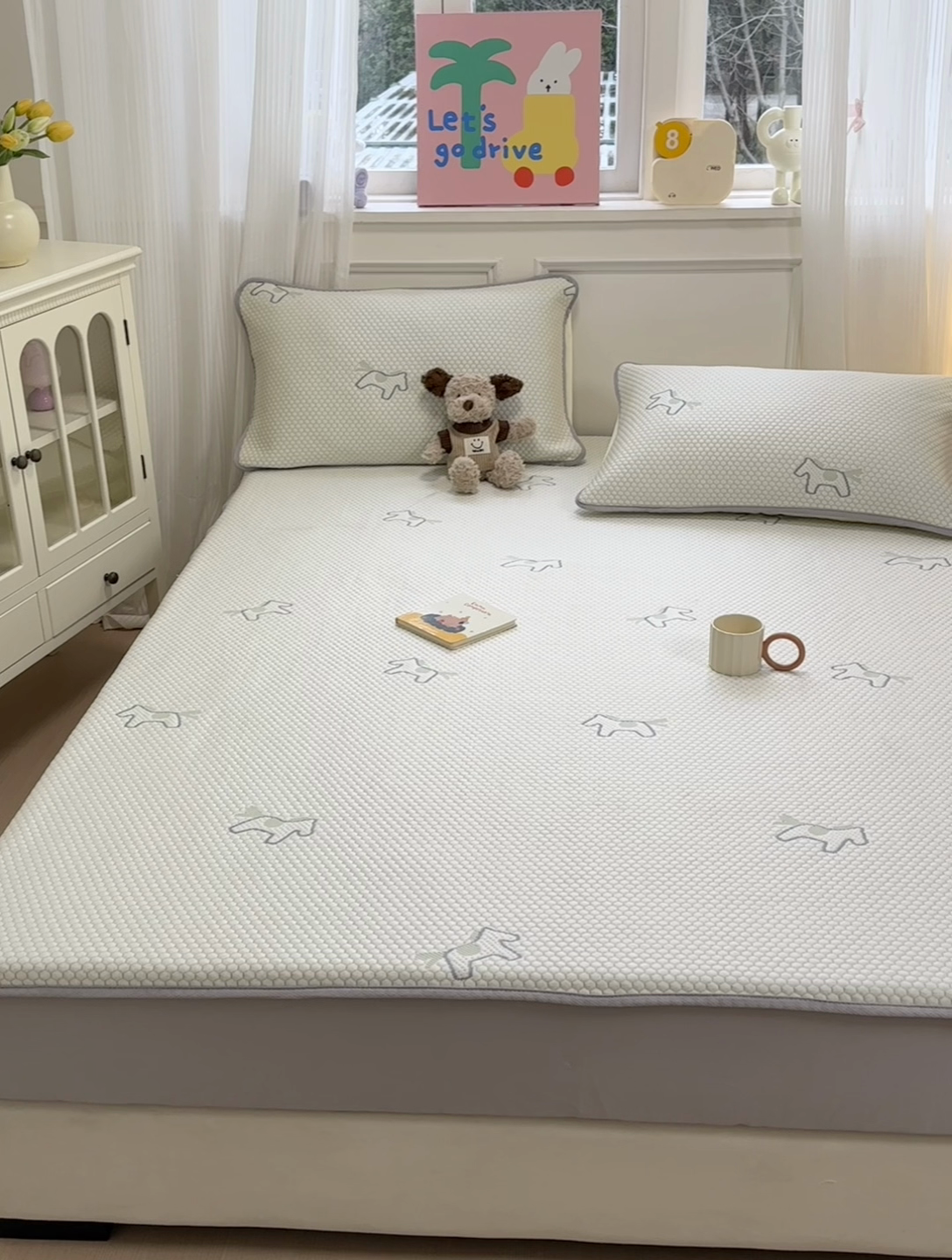 91家纺网 家纺一手货源 找家纺 （总）金爱家 2025新款430克中分子豆豆席凉席席子