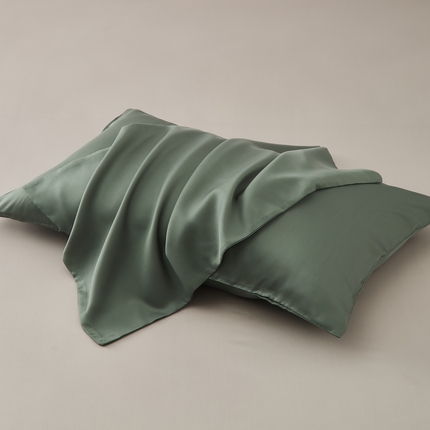 91家纺网 家纺一手货源 找家纺 （总）漫时光 2025新款亲肤舒适60S天丝纯色单品枕套系列