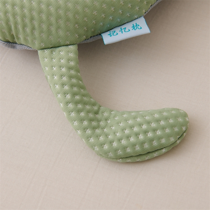 91家纺网 家纺一手货源 找家纺 芯洲2025新款卡通儿童凉感冰豆豆记忆枕夏季舒适可爱造型枕头枕芯 大福-绿