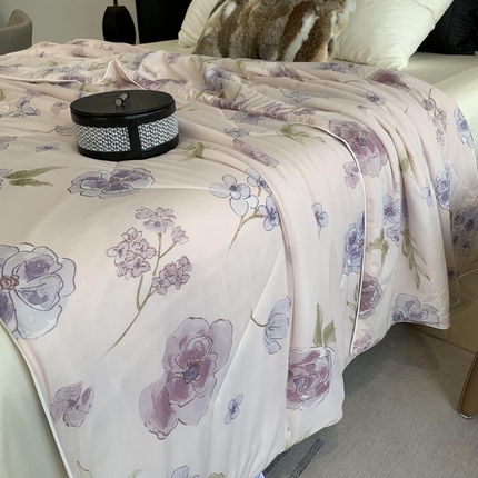 91家纺网 家纺一手货源 找家纺 （总）2025新款小冰皮夏凉被锦纶氨纶面料空调夏被凉感丝单夏被空调被