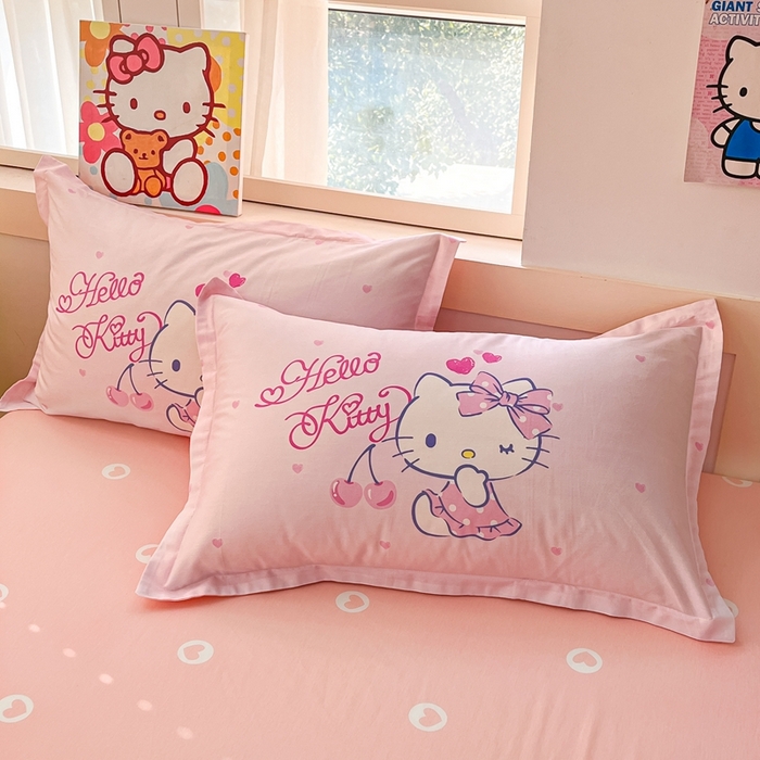 91家纺网 家纺一手货源 找家纺 （总）博雅 2025新款三丽鸥全棉大版单枕套