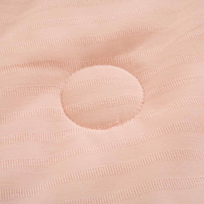 91家纺网 家纺一手货源 找家纺 宝士康家纺 2025新款10A抗菌华夫条提花夏被 暖玉