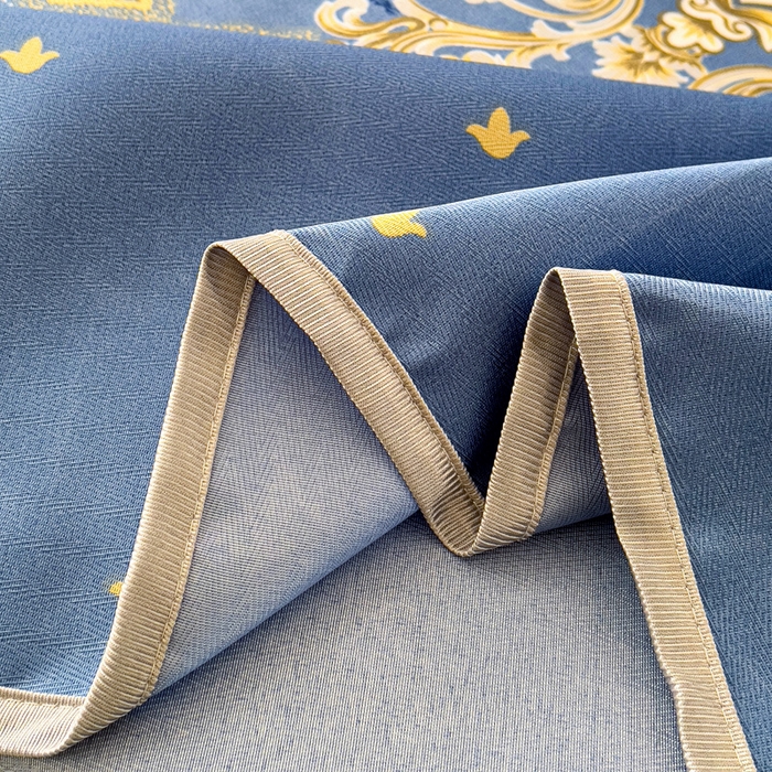 91家纺网 家纺一手货源 找家纺 纽缦家纺 2025新款印花冰丝防滑床单 欧曼情调