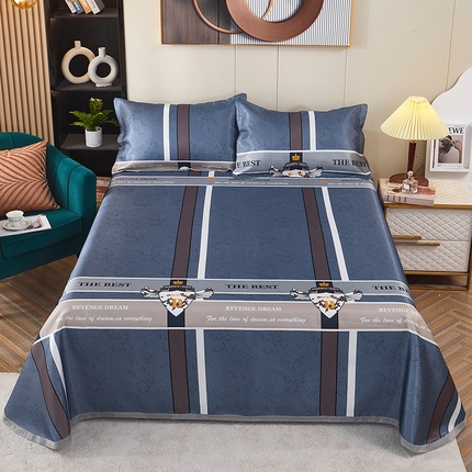 91家纺网 家纺一手货源 找家纺 （总）星窝家纺 2025新款直播电商优选可机洗斜纹提花冰丝凉席三件套