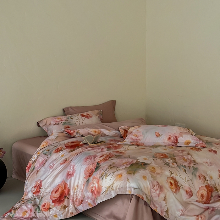 91家纺网 家纺一手货源 找家纺 涞澳家纺 2025新款亲肤舒适悦棉四件套 采薇