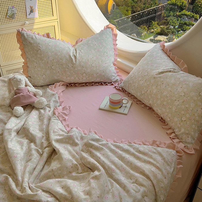 91家纺网 家纺一手货源 找家纺 欧尚 2025新款夏被四件套 花开结语