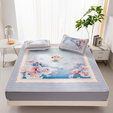 91家纺网 家纺一手货源 找家纺 （总）美丽折家纺 2025新款6mm厚乳胶床笠款三件套