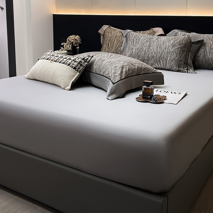 91家纺网 家纺一手货源 找家纺 2025高端轻奢A类母婴级天丝棉全工艺刺绣四件套纯棉全棉高端夏季丝滑裸睡长绒棉床上用品 观颜