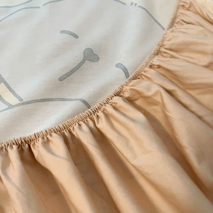 91家纺网 家纺一手货源 找家纺 浩诚2025新款卡皮巴拉原创IP全棉大版单床笠单枕套-有作品登记证书 睡梦巴拉