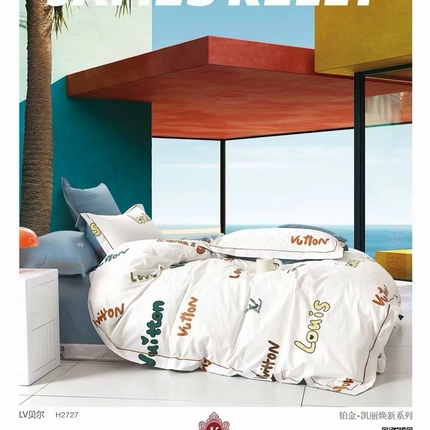 91家纺网 家纺一手货源 找家纺 （总）未来家居 JAMES KELLY （铂金凯丽）2025新款40支13376全棉印染铂金四件套