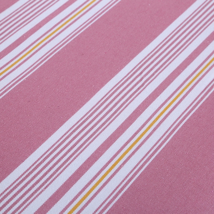 91家纺网 家纺一手货源 找家纺 恋尚羽 2025新款加厚纯棉老粗布凉席三件套 条纹 豆沙