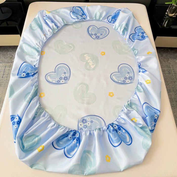 91家纺网 家纺一手货源 找家纺 纽缦家纺 2025新款印花冰丝床笠 心悦