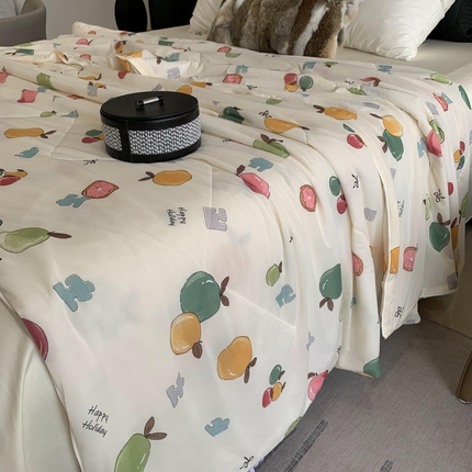 91家纺网 家纺一手货源 找家纺 （总）2025新款小冰皮夏凉被锦纶氨纶面料空调夏被凉感丝单夏被空调被