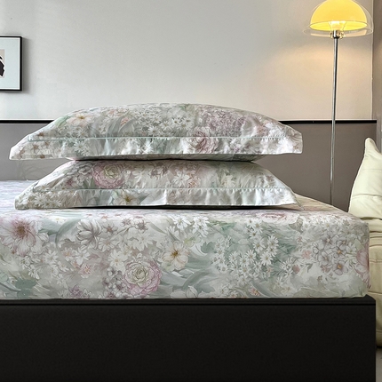 91家纺网 家纺一手货源 找家纺 （总）禾时 2025新款50s莱赛尔床笠三件套