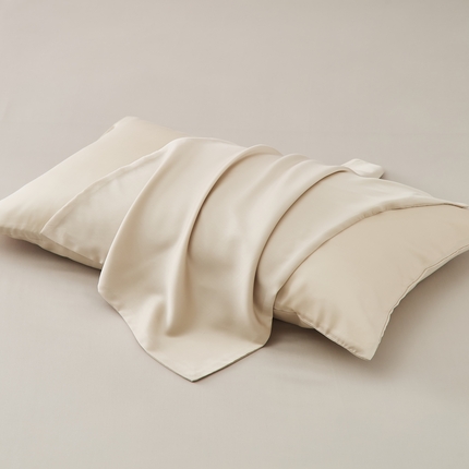 91家纺网 家纺一手货源 找家纺 （总）漫时光 2025新款亲肤舒适60S天丝纯色单品枕套系列