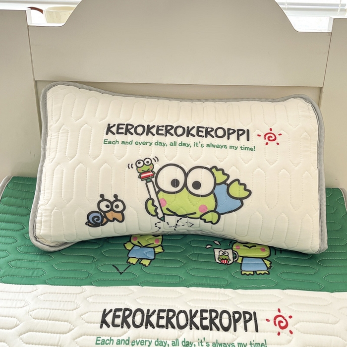 91家纺网 家纺一手货源 找家纺 花满路 2025新款儿童针织棉夏被 大眼蛙