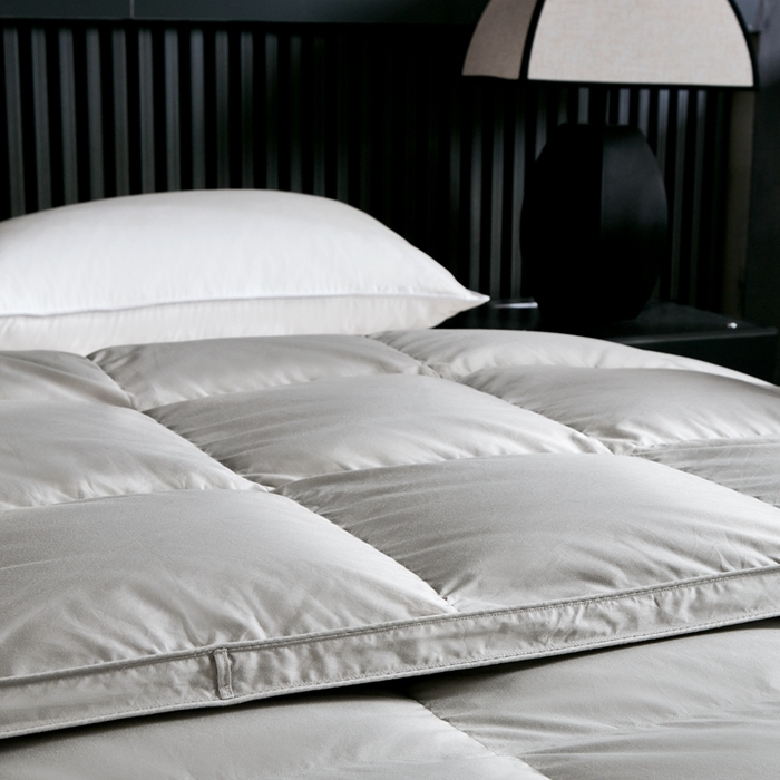 91家纺网 家纺一手货源 找家纺 （总）静若居羽绒被壳 2025新款全棉纯色全棉贡缎羽绒被羽绒被壳单层立体边