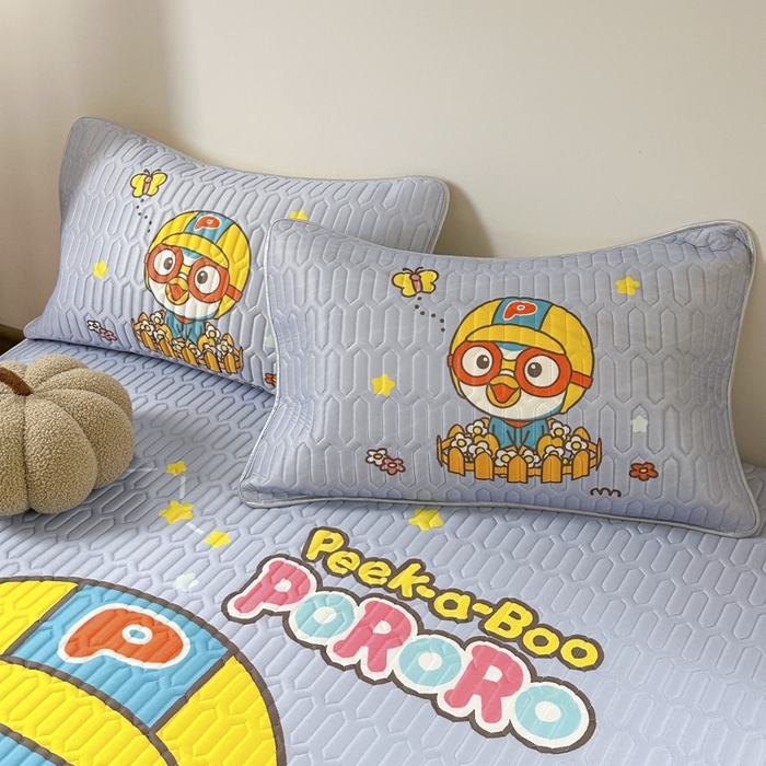 91家纺网 家纺一手货源 找家纺 金爱家2025新款啵乐乐乳胶凉席 凉席-森林派对