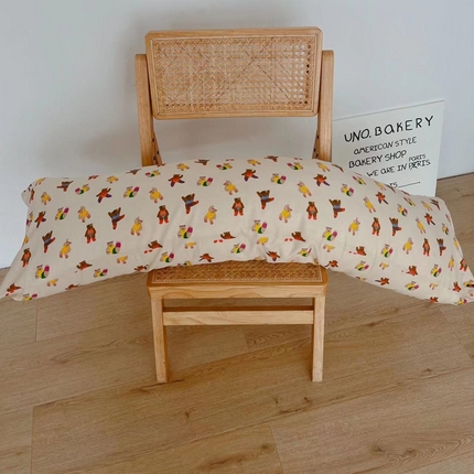 91家纺网 家纺一手货源 找家纺 （总）花西夫人 2023新款13372全棉印花长枕套双人枕头情侣枕芯