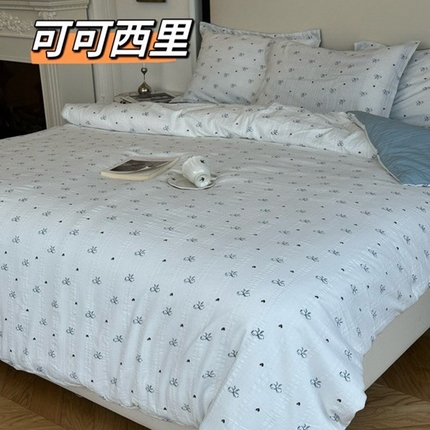 美丽坊 2025新款竹纱棉四件套 可可西里