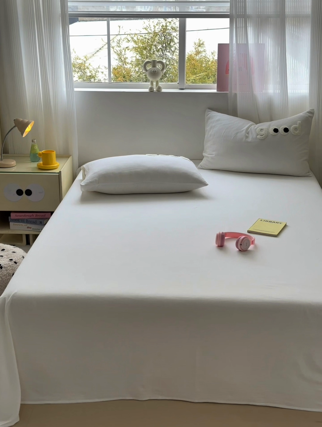 91家纺网 家纺一手货源 找家纺 丽涵 2025新款全棉纯棉大雁纹绣花单品枕套 good象牙白