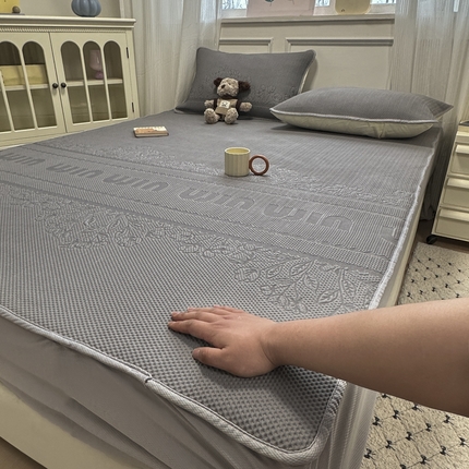 91家纺网 家纺一手货源 找家纺 （总）金爱家 2025新款430克中分子豆豆席凉席席子