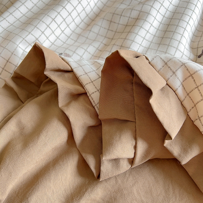 91家纺网 家纺一手货源 找家纺 欧尚 2025新款夏被四件套 格子樱桃