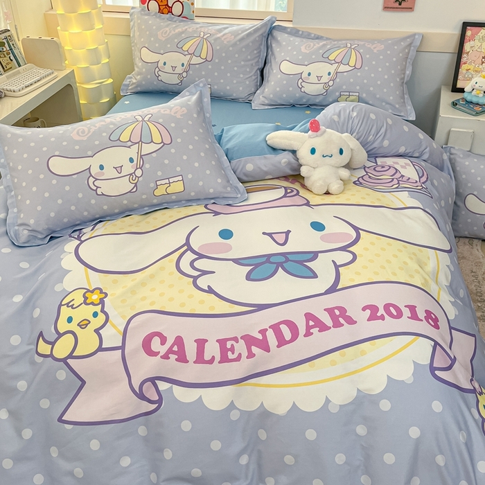 91家纺网 家纺一手货源 找家纺 博雅 2025新款三丽鸥全棉大版单枕套 欢乐大耳狗