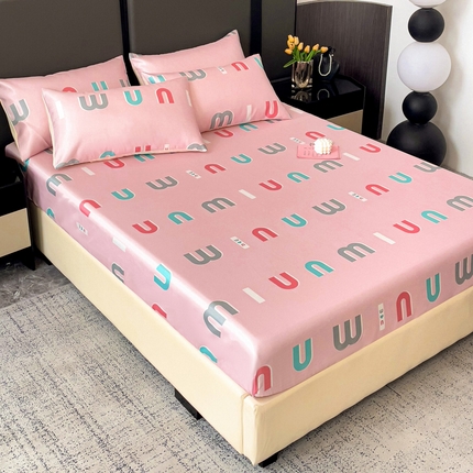 91家纺网 家纺一手货源 找家纺 （总）纽缦家纺 2025新款印花冰丝床笠