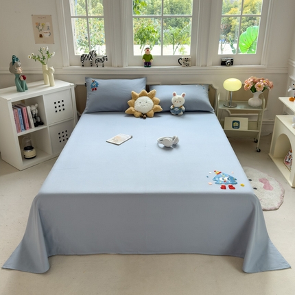 席世家 2025春夏新款全棉纯棉老粗布印花床单凉席席子 幸运帽