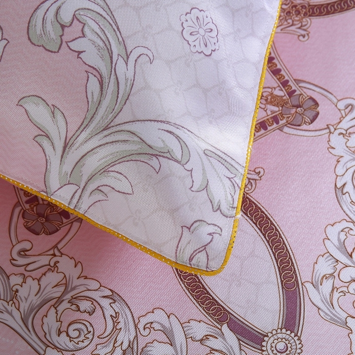 91家纺网 家纺一手货源 找家纺 情恒家纺2025新款床裙款冰丝布艺软凉席三件套 水颜墨香-玉