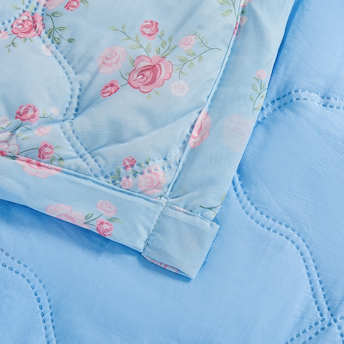 91家纺网 家纺一手货源 找家纺 被多多被业 2025新款凉感丝印花夏被夏凉被空调被 浪漫玫瑰