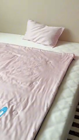 91家纺网 家纺一手货源 找家纺 喜多兔儿童家纺 2025新款萌宝系列40S纯棉夏季睡袋防踢被 粉色小兔妞妞